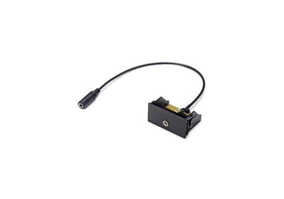 3.5mm Jack Modul F/F schwarz mit 200mm Kabel