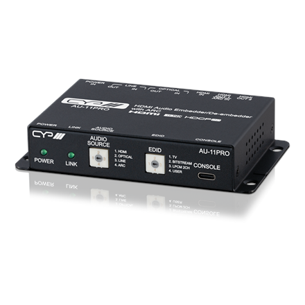 Full 4K HDMI Audio Embedder/De-embedder mit ARC