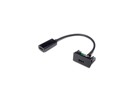 HDMI Modul 4K/60Hz F/F mit 200mm Kabel schwarz