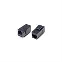 RJ45 Keystone Cat6 F/F schwarz