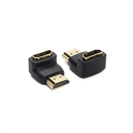 Adaptateur 90° HDMI (m) : HDMI (f), 4K