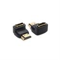 Adaptateur 90° HDMI (m) : HDMI (f), 4K