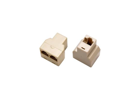 Adaptateur RJ45f/2xRJ45f non-blindé l