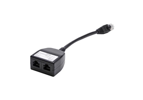 Adaptateur RJ45m/2xRJ45f blindé 0.2m d