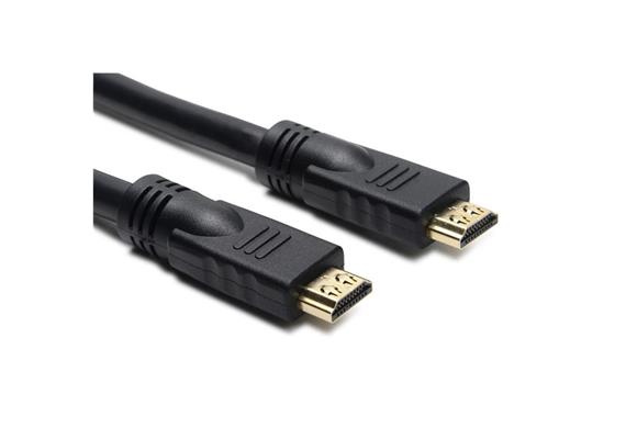 Câble HDMI HSPWE, HDMI 2.0, 1080p, noir, 12.5m