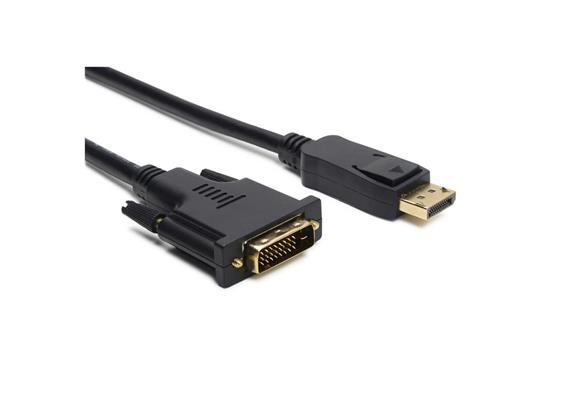 DisplayPort (m) - DVI-D (m), noir, WUXGA, 1.0m