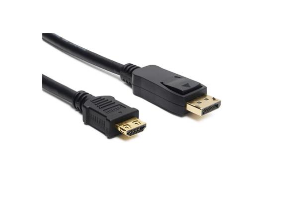 DisplayPort (m) - HDMI (m), noir, 4K, 1.0m