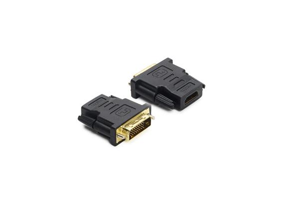 HDMI (f) / DVI (m) Adaptateur, WUXGA, blindé