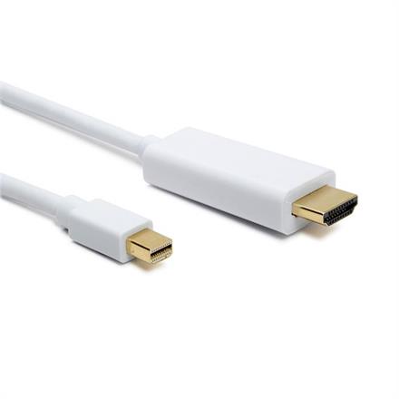 Mini-DP (m) - HDMI (m), blanc, 4K, 1.5m