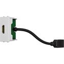 Module HDMI 4K/60Hz F/F blanc avec câble 200 mm