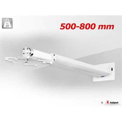 Support mural QFIX blanc 500 - 800 mm