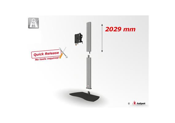 Support sur pied L&S 5 Quick release 2024 mm jusqu'à 90"