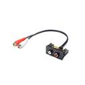 2 moduli RCA rosso/bianco F/F nero con cavo da 200 mm