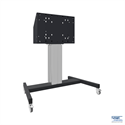 Elevatore di display mobile su ruote, 86"/120 kg/500mm aggiust. dell'altezza, nero/allu