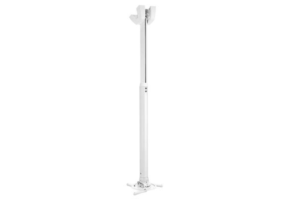 PPC 155 Supporto a soffitto per proiettore, regolabile in altezza, bianco