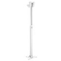 PPC 155 Supporto a soffitto per proiettore, regolabile in altezza, bianco