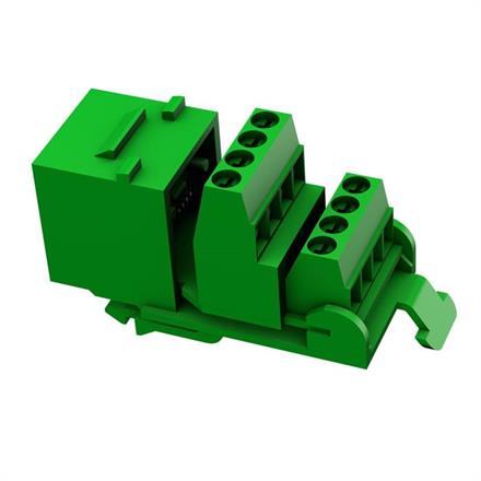 RJ45 8-pol Keystone verde